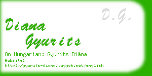 diana gyurits business card